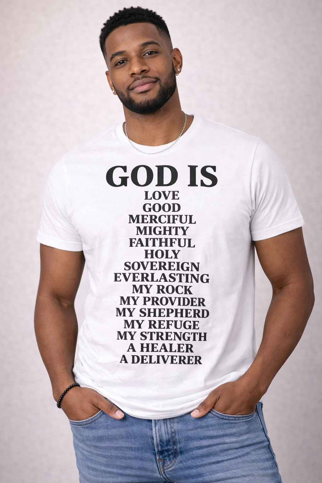 GOD IS Everything T-Shirt (Faith Declaration Christian Tee – Inspirational Scripture Shirt)