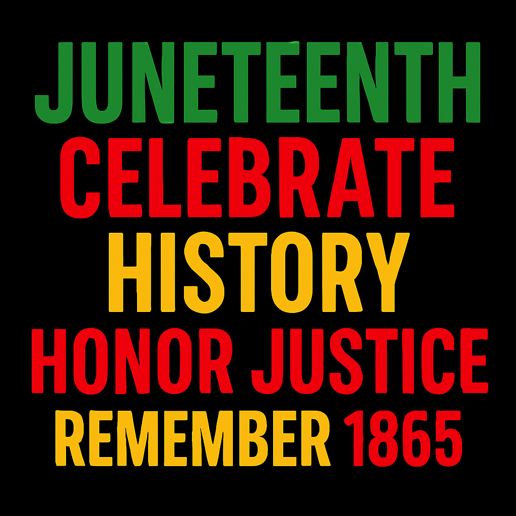 Juneteenth Celebrate History Honor Justice T-Shirt (Unisex Graphic Tee)
