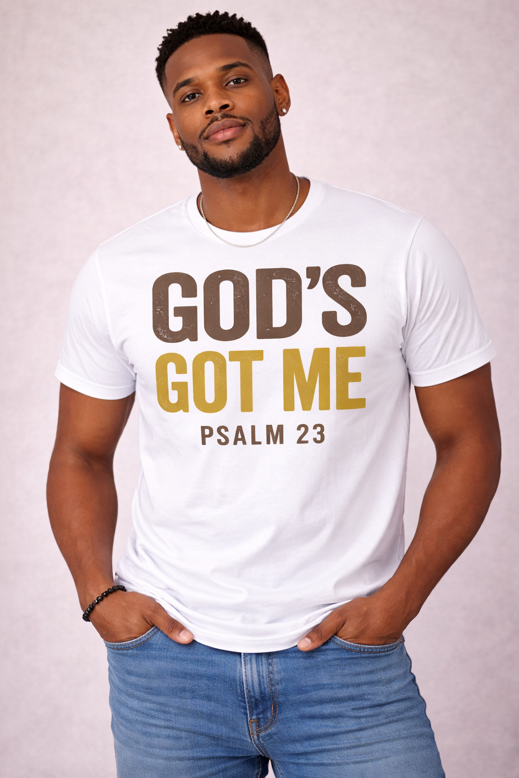 God’s Got Me Psalm 23 Shirt – Faith Over Fear Christian T-Shirt Inspirational Tee