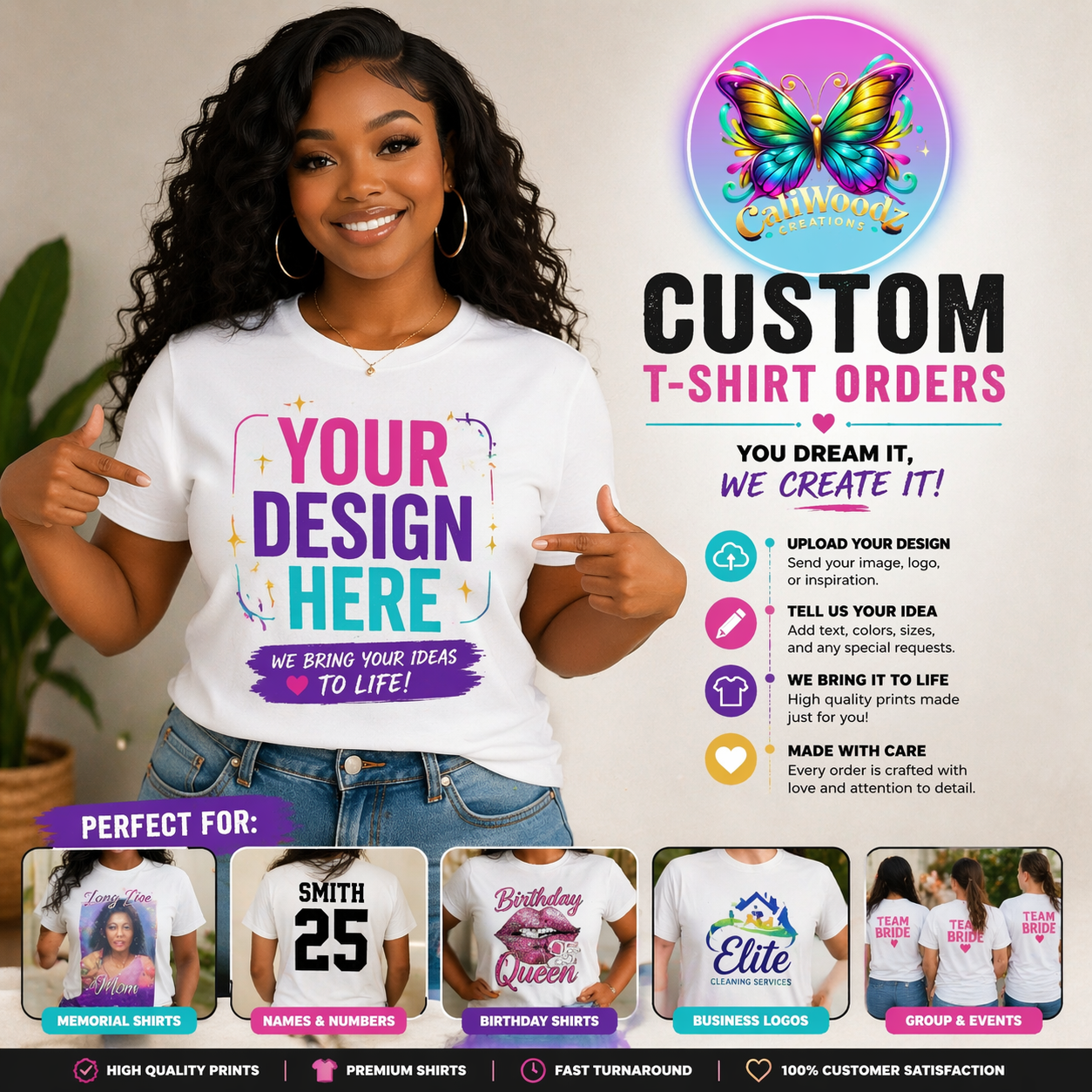 Custom T-Shirt Order – Upload Your Design