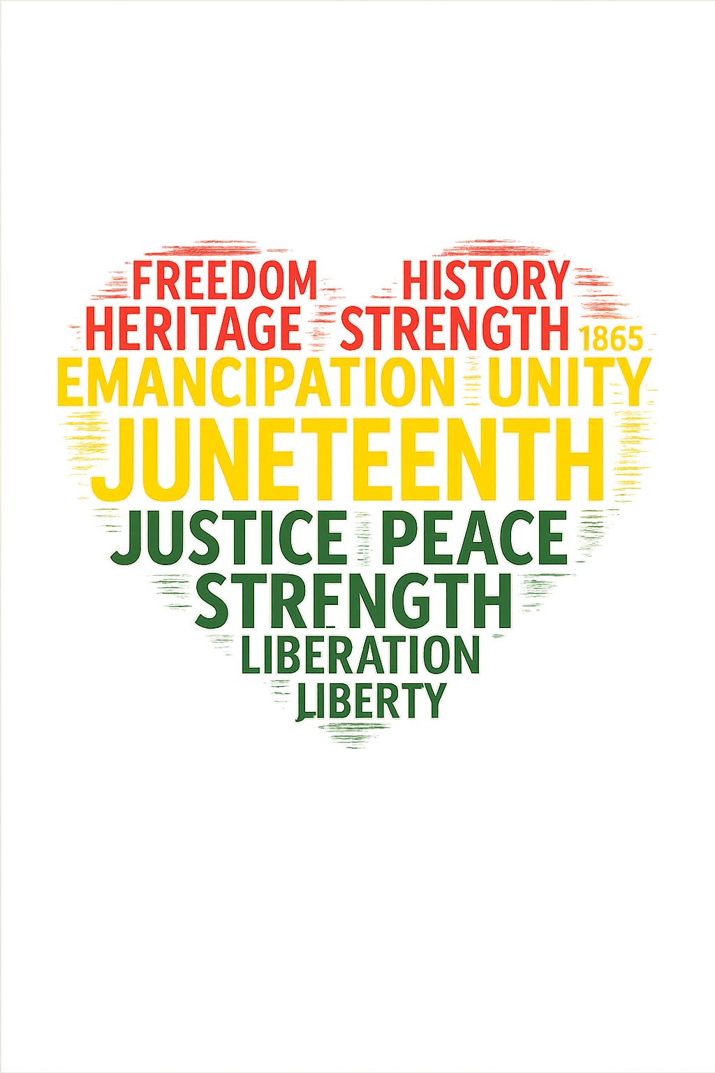 Juneteenth Heart T-Shirt – Freedom, Heritage, Unity & Strength | Cultural Pride Shirt | Black History Tee